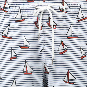 กางเกงขาสั้นออกกำลังกายสำหรับผู้ชาย ผ้าโพลีเอสเตอร์ 100% ลายพิมพ์ดิจิทัล ดีไซน์ตาข่าย เอวยางยืด เหมาะสำหรับฤดูร้อนและออกกำลังกายในยิม - Product Image 5