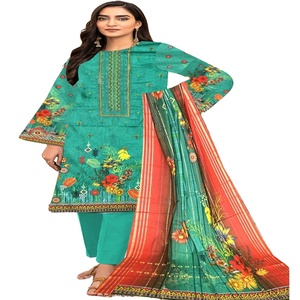 AF ชุดเดรสผู้หญิง3ชิ้นปักลายสไตล์ปากีสถานชุดเดรสแฟชั่นฉบับที่2ของอินเดีย - Product Image 1