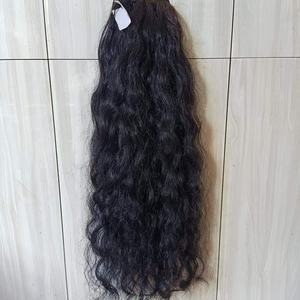 Cheveux bouclés indiens bruts non transformés en vrac vendeur de cheveux humains indiens 100% bruts bouclés paquets de cheveux indiens ondulés - Product Image 2