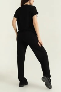 Ensemble de survêtement élégant pour femmes, de la même couleur, 100% polyester, survêtements à séchage rapide pour femmes, vêtements d'entraînement sportif - Product Image 6