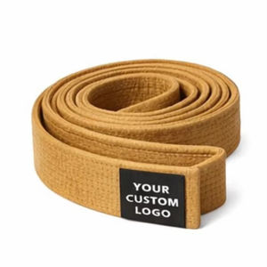 Ceinture de BJJ personnalisée OEM, broderie sur mesure, 100% coton tissé perlé, vêtements d'arts martiaux avec logo et étiquette personnalisés - Product Image 1