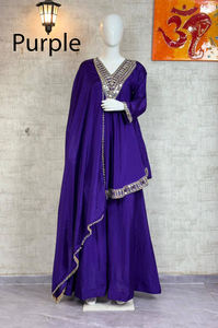 Conjunto de Kurti Sharara Gharara con bordado indio de última moda, tela Georgette, rojo, para fiesta, ropa étnica, con espejos, elegante, listo para usar. - Product Image 5