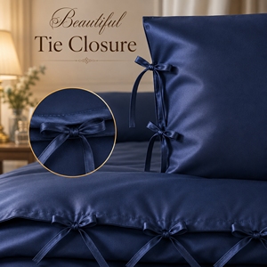 Direct Factory Supply Custom Cotton Bamboo Duvet Tie for Home Textile Manufacturers <b>Bedding</b> <b>Sets</b> Hotel Linens - Product Image 5