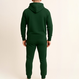 Conjunto Deportivo de Invierno para Hombre, de Algodón y Felpa, con Estampado Lavado al Ácido, Suave y Flexible, Ropa Deportiva al por Mayor con Logotipo Personalizado para Gimnasio - Product Image 6