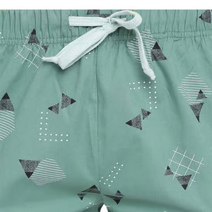 Conjunto de Verano Ecológico 100% Algodón, Corte Regular, Transpirable, Liso, Personalizado, Pantalones Cortos y Camiseta Estampados, Venta al Por Mayor - Product Image 5