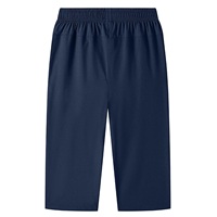Capris pour hommes grandes tailles, longueur 3/4, sportifs, respirants, séchage rapide, imperméables, décontractés, couleur unie, taille élastique, jambe large