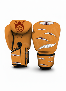 Guantes de Boxeo de Cuero Genuino con Logotipo Personalizado, Diseño con Patrones para Entrenamiento de Sparring, Equipo de Fitness para MMA, Kickboxing y Boxeo - Product Image 2