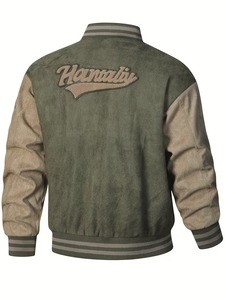100% Cotton High Quality Custom Eco-Friendly Breathable Summer Varsity <b>Jacket</b> <b>Men</b> Streetwear Letterman <b>Baseball</b> Coat OEM - Product Image 5