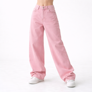 Pantalones Vaqueros Holgados de Cintura Baja para Mujer, Transpirables y a la Moda, Talla Grande, para Otoño - Product Image 1