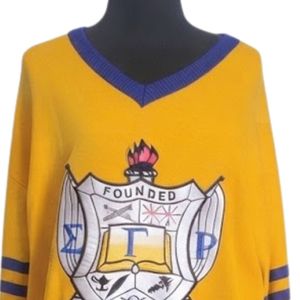 เสื้อคาร์ดิแกนถักปักลายโล่ห์ Sigma Gamma Rho แบบสั่งทำพิเศษ ดีไซน์หรูหรา ติดกระดุมด้านหน้า แขนยาว แฟชั่นลำลอง สวมใส่เป็นเลเยอร์ได้ - Product Image 3