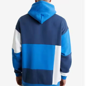 เสื้อฮู้ดดี้ผู้ชายแบบใหม่ ตกแต่งด้วยคริสตัล พร้อมไซส์พลัส ผ้าฝ้าย ลายเรียบ - Product Image 2