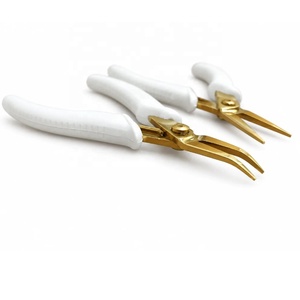 Ensemble de 3 pinces à bijoux – Finition dorée avec poignée blanche - Product Image 2