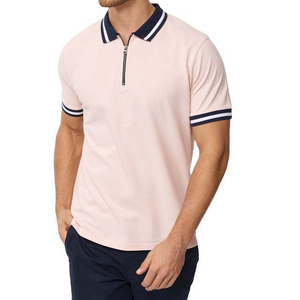 2026 New Arrival Men's 100% Cotton Quarter-Zip <b>Sweater</b> <b>Polo</b> T Shirt In Unique Style And Best Quality T-shirt For Men - Product Image 2
