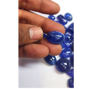 Lot de 43 cabochons en tanzanite naturelle, de 7 mm à 18 mm, formes ovales, poire et rectangulaires, 663 carats, Iroc Sales, pierres précieuses en vrac, 530,4 $ US pour l'ensemble - Product Image 1