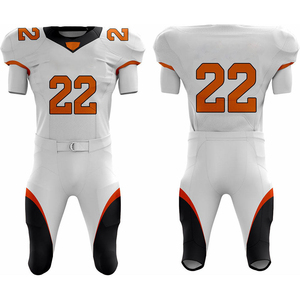 Custom Uniform <b>Set</b> with Team Logo Durable American Football Uniform Custom Fit Jersey and Pants Manufacturer Football Uniform - Product Image 1