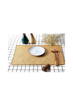 Super Quality Style Rectangular Woven Bamboo Eco-Friendly Reversible <b>Placemats</b> Farmhouse Rustic Coasters Wipeable Table Pads - Product Image 2