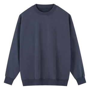 เสื้อสเวตเชิ้ตคอกลมปักโลโก้ตามสั่งสำหรับผู้ชาย ผ้าฝ้าย 100% ซักแบบวินเทจ สีพื้น เป็นมิตรกับสิ่งแวดล้อม ระบายอากาศได้ดี เหมาะสำหรับฤดูหนาว - Product Image 1