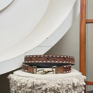 New Luxury Wholesale Hand Tooled <b>Leather</b> Replacement Crossbody <b>Guitar</b> <b>Straps</b> Custom Genuine Cowhide <b>Leather</b> Shoulder Bag <b>Straps</b> - Product Image 4