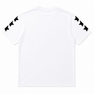Camiseta de Algodón Blanca Personalizada con Logotipo Estampado en Relieve, Estilo Veraniego |   Camiseta Oversize de Cuello Redondo Estilo Urbano - Product Image 2
