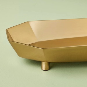 Plateau de service en métal tendance, forme originale, plat décoratif en aluminium poli, plat à fruits, décoration de table pour mariage et fête - Product Image 3