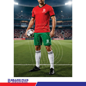 Maillot de football unisexe Brand Plus, ensemble de football, uniformes pour adultes, tenue d'entraînement personnalisée, nom et numéro imprimés numériquement, 100% polyester - Product Image 5