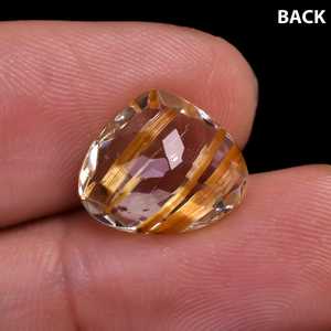 Superbe Pierre Facettée en Rutile Doré, Gemmes de Rutile Doré Bien Polies - Product Image 6