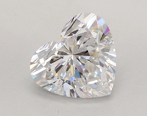 Diamant de laboratoire blanc en forme de cœur de 4,08 carats, VS1, coupe excellente - Product Image 1