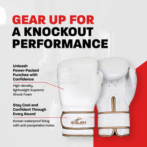 Premium Boxing Gloves With Padded Construction Secure Wrist <b>Strap</b> And Comfortable Fit For Training Boxing Gloves - Product Image 2