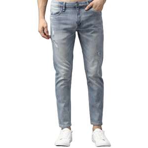 Salopette en jean tricoté pour homme, coupe droite, taille mi-haute, grandes tailles, faible MOQ, authentique, haute qualité, nouvelle collection 2026, best-seller - Product Image 1