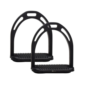 อุปกรณ์ขี่ม้า ที่วางเท้าสแตนเลส ยางกันลื่นสีดำ - Product Image 3