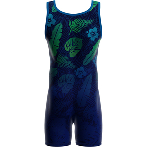 <b>Womens</b> Tropical Print Wrestling <b>Singlet</b> Fitted Sublimation Moisture Wicking Spandex Polyester Sportswear <b>womens</b> tropical print - Product Image 6