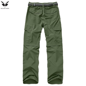 2-in-1 Green Convertible Fishing <b>Trousers</b> Detachable <b>Zip</b>-<b>off</b> <b>Cargo</b> Pants Summer Outdoor Fishing Clothing Hiking Pants - Product Image 2