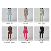 Combinaison pour femme à col montant, style tendance, extensible, pour l'entraînement, avec faible MOQ