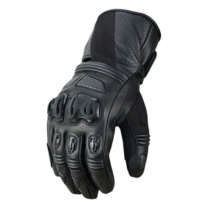 Gants de course en cuir, respirants, à doigts entiers, avec fermeture auto-agrippante, unisexes, équipement de protection pour la conduite en extérieur - Product Image 6