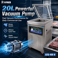 Machine d'emballage sous vide DZQ-400 avec barre de scellage de 400 mm et aspiration d'air pour la conservation de la viande crue dans les restaurants