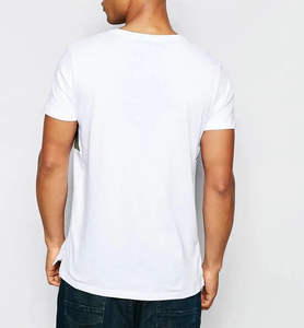 Camisetas Casuales con Cuello Redondo, 100% Algodón Orgánico, Antiarrugas, Impresión Serigráfica, Color Personalizado, 180GSM, OEM - Product Image 5