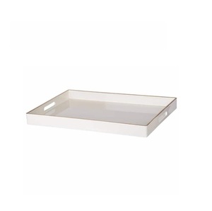 Plateau de service en bois émaillé imprimé fait main, sur mesure, pour le stockage des fruits, vaisselle, plateau à thé et café, prix abordable - Product Image 4