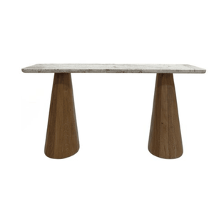 Table console moderne en bambou, table d'entrée rectangulaire, table de canapé, bureau d'appoint en bois pour salon, salle à manger - Product Image 1