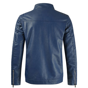 New Brand Men's Genuine <b>Leather</b> Breathable Vintage Style Spring Fall Hooded <b>Jacket</b> with <b>Long</b> Sleeves - Product Image 1