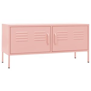 Supporto TV in acciaio rosa 41.3 \ "x13.8 \" x19.7 \ "dimensioni Design elegante ed elegante - Product Image 2
