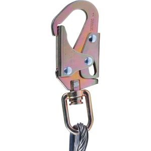 Moschettone in Acciaio da 1/2'' X 8 con Gancio a Scatto in Lega di Alluminio, Accessorio per Attrezzatura da Arrampicata - Product Image 4