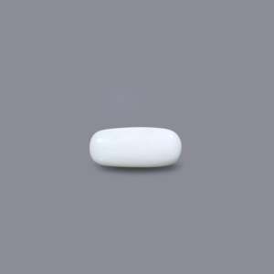 Natural White Coral Cabochon Loose Gemstone 4.9 Carat Oval 4mm Certified Wholesale Lot - Product Image 2