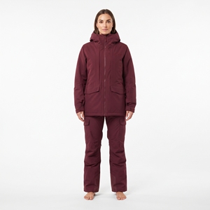 Ensemble de vêtements de ski imperméables pour femmes, veste et pantalon de neige personnalisés, coupe-vent, chaud, pour les sports de plein air - Product Image 3