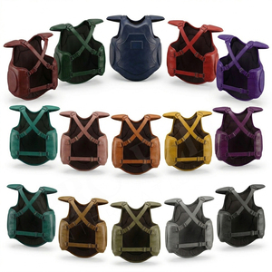 Protector de Pecho de Cuero PU para Artes Marciales, Equipo de Combate, Protección Corporal para Entrenamiento Deportivo, Venta al por Mayor, Chaleco de Pecho Personalizado - Product Image 1