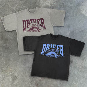 เสื้อยืดโอเวอร์ไซส์ลายกราฟิกวินเทจสไตล์ลำลองสำหรับผู้ชายและผู้หญิง ผ้าฝ้ายทรงหลวมใส่สบายแฟชั่นฤดูร้อน - Product Image 3