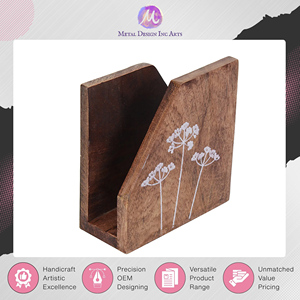 ที่ใส่กระดาษทิชชูไม้ลายดอกไม้พิมพ์ลายตามสั่ง – อุปกรณ์ตกแต่งโต๊ะระดับพรีเมียมสำหรับใช้ในบ้านและร้านอาหาร ลดราคา - Product Image 5