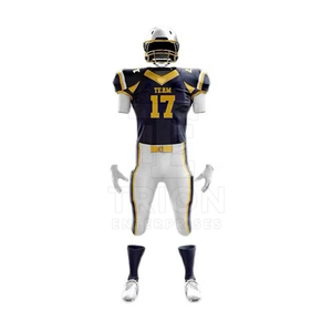 Maillot de football américain personnalisé pour hommes, uniforme d'équipe, 100% polyester, léger, imprimé par sublimation, manches courtes, grandes tailles - Product Image 1