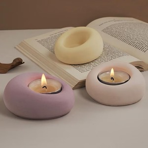 Factory Price Wholesale European Quality Tall Rustic Acrylic Resin Swirl <b>Candle</b> Stand Holders for Home Wed Table Deco Spot - Product Image 1