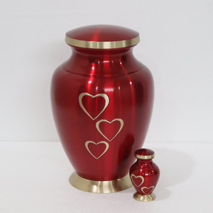 Engraved High Quality Brass Adult Cremation urn funeral supplies <b>memorial</b> Brass Metal Engraved Adult Cremation urn for human ash - Product Image 5