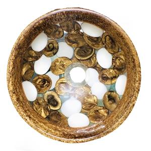 Vaisselle artisanale en résine polie, écologique, d'origine indienne, design de luxe, compatible lave-vaisselle, art moderne, pour les fêtes - Product Image 2